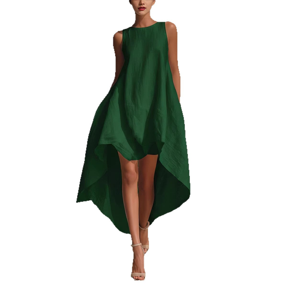 Kadın Bohem Vintage Fırfır Detaylı Davet Elbisesi,
