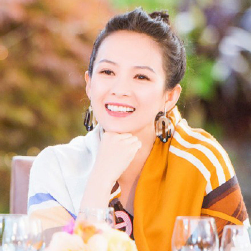 Eşi Zhang Ziyi için romantik seyahat eşarbı, çok yönlü güneş koruma şalı, yaz seyahati plaj ipek eşarbı