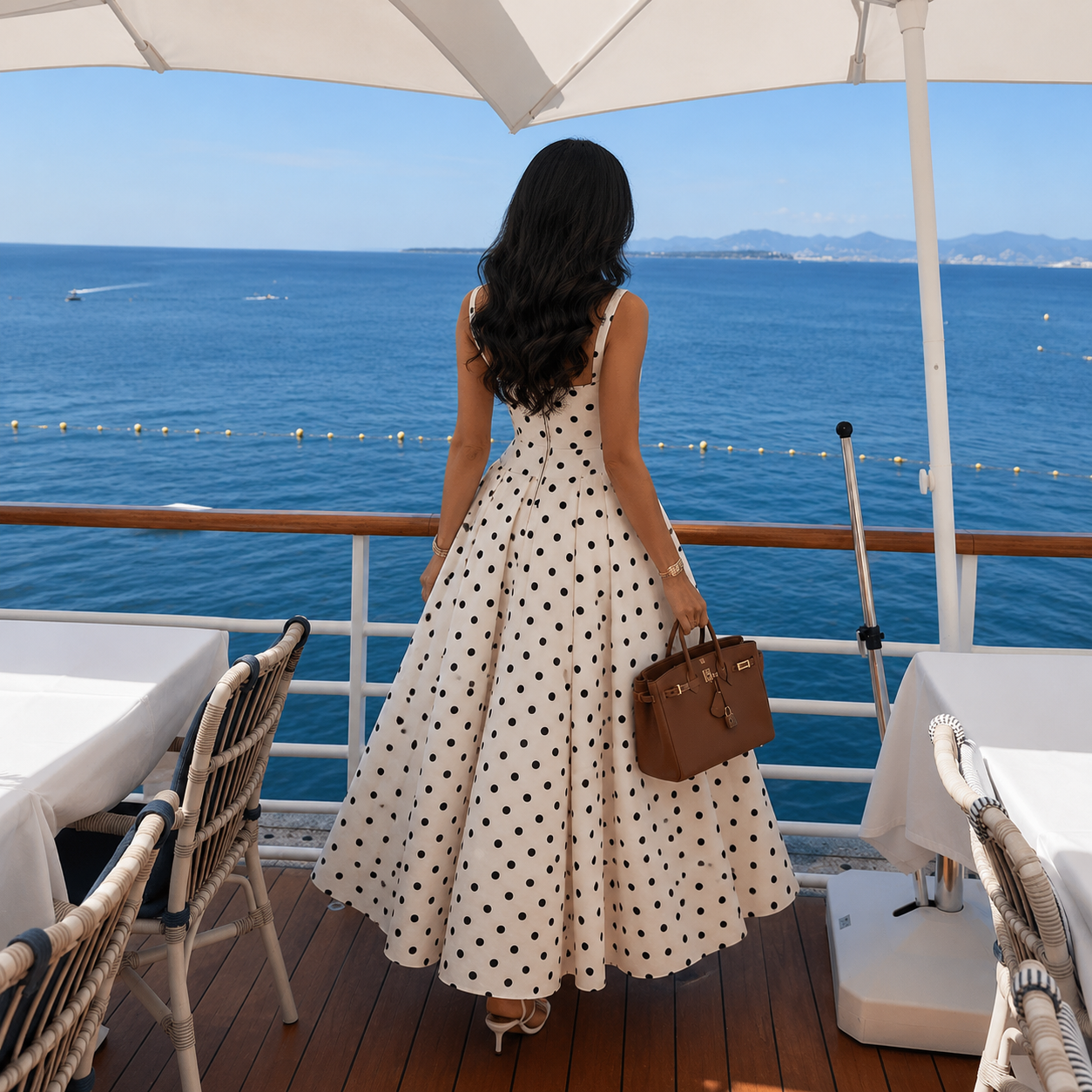 Kadın Tatil Kolsuz Maxi Elbise