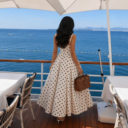 Kadın Tatil Kolsuz Maxi Elbise