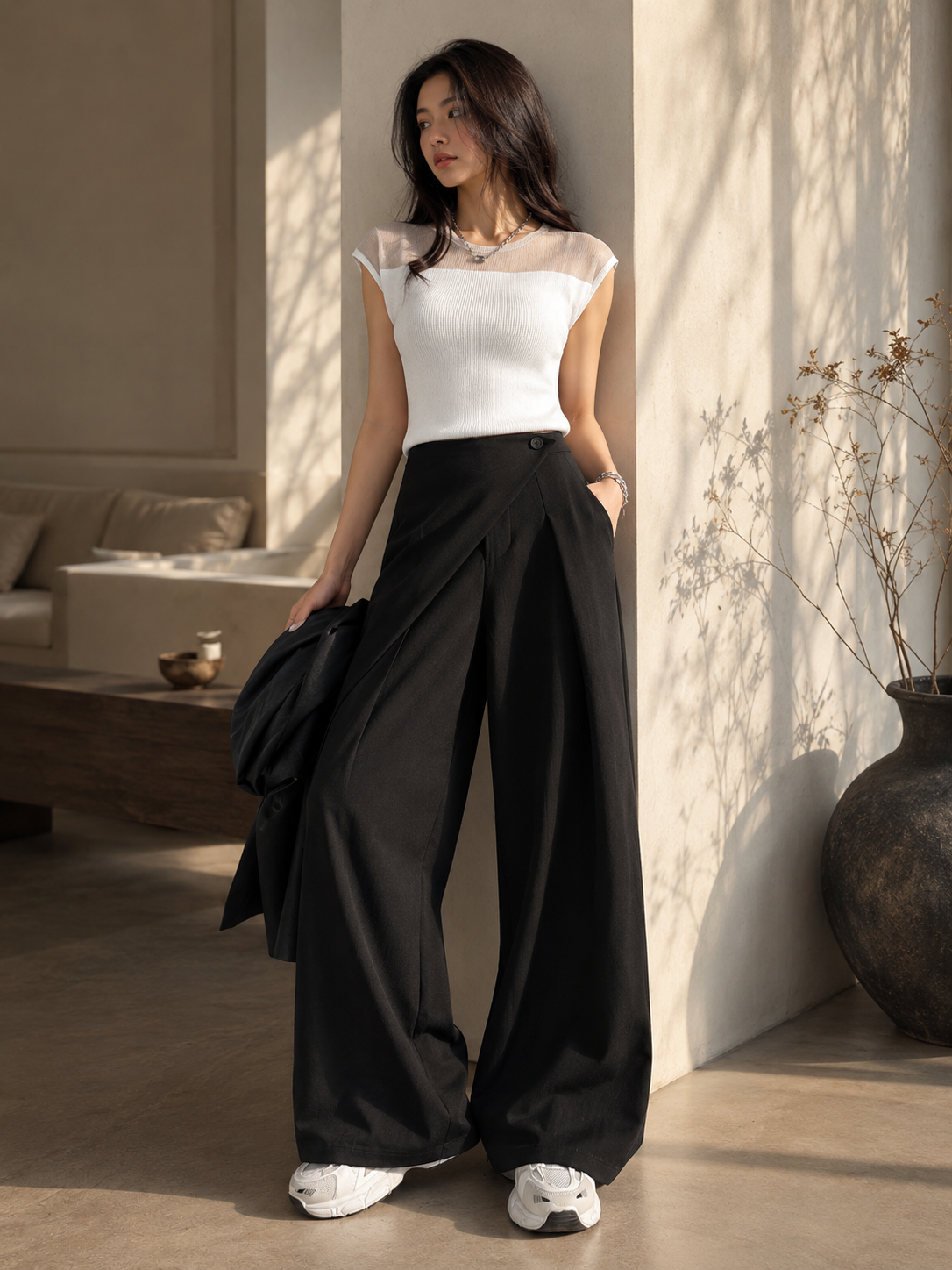 Kadın Yeni model Bol Kesim Pantolon,