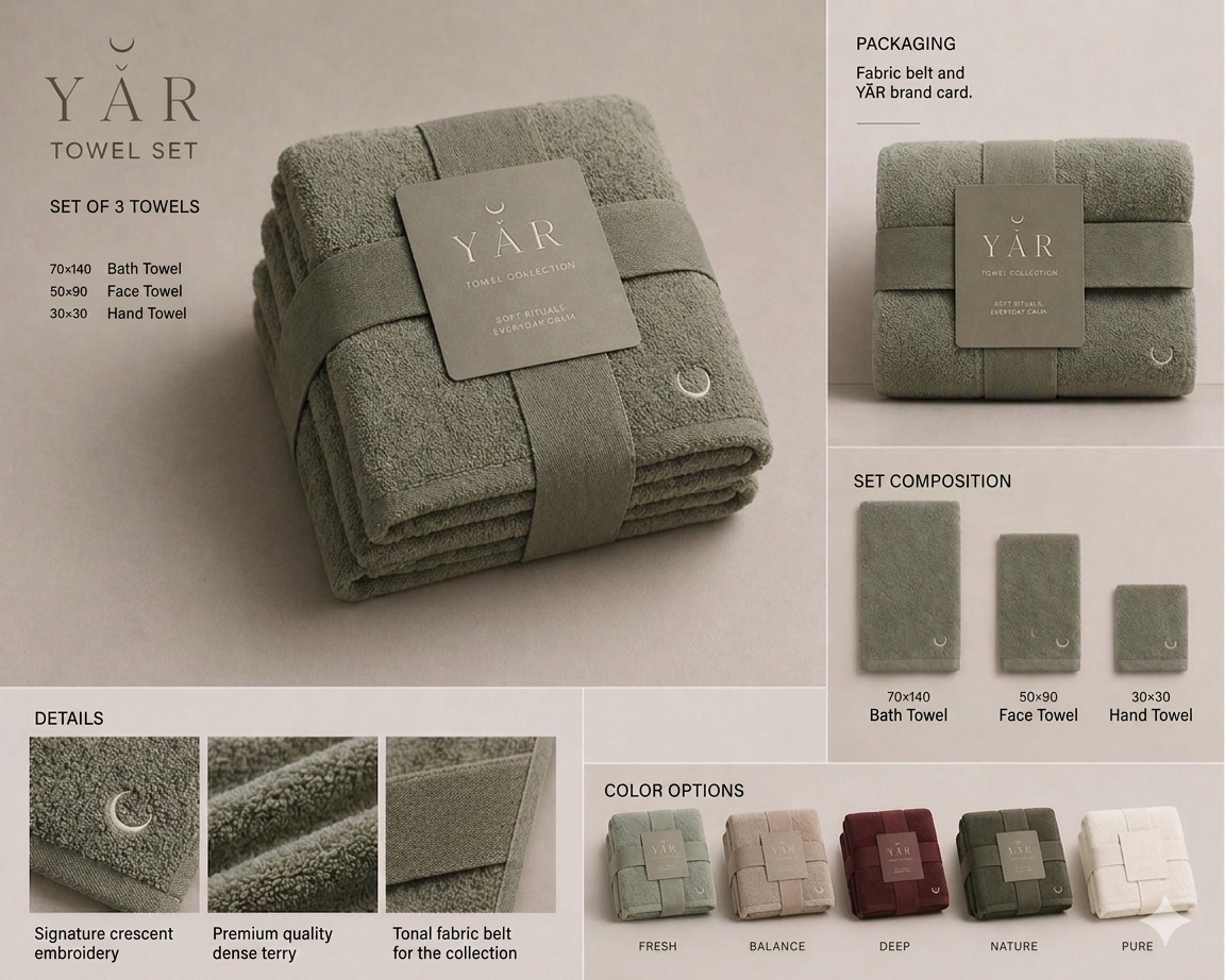 • YAR TOWEL SET: