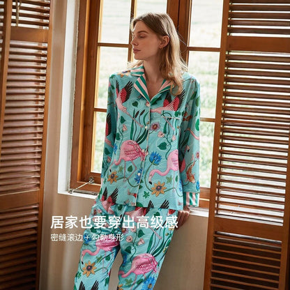 INS tasarım kadınlar için buz ipek pijama