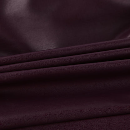 Women's Burgundy Leather Jacket - Stand Collar, Belted Waist, Slimming Cut