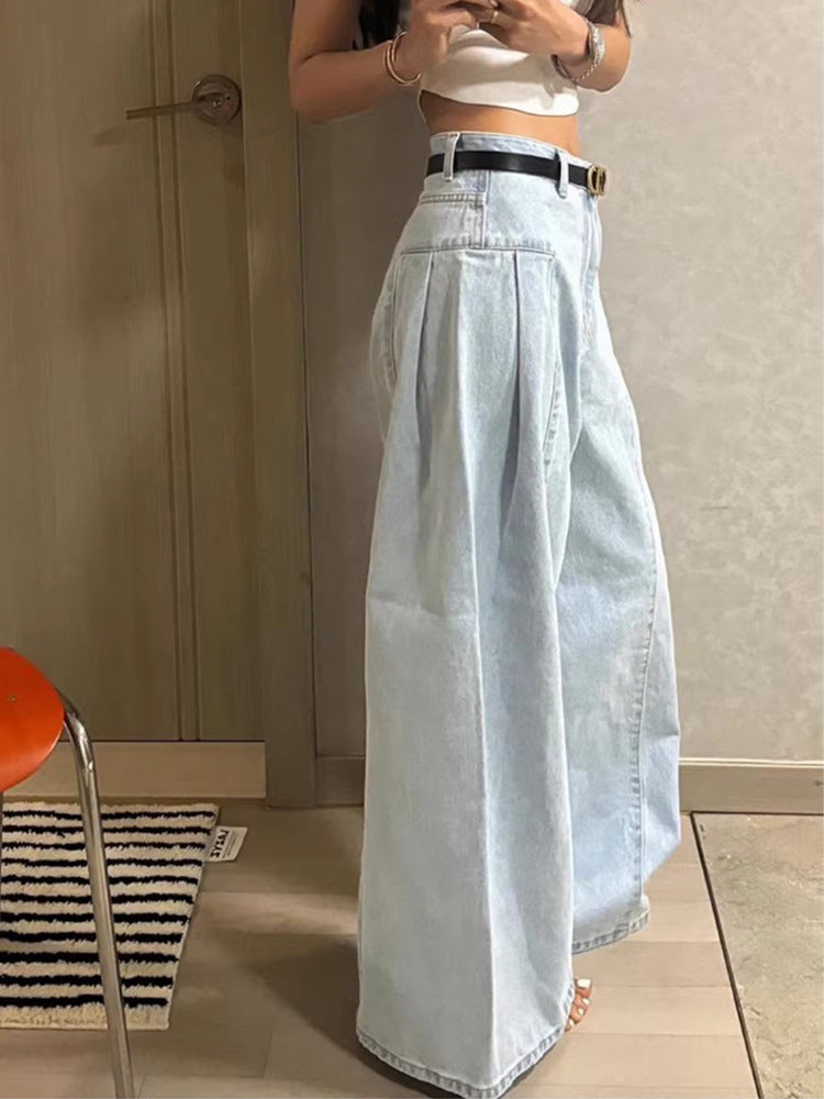 Yüksek Bel Geniş Paça Pantolon geniş paça
