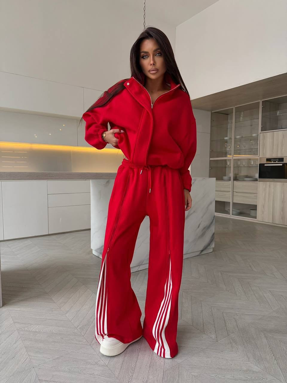 Kapüşonlu Oversize Sweatshirt ve Bol Paça Eşofman Takımı