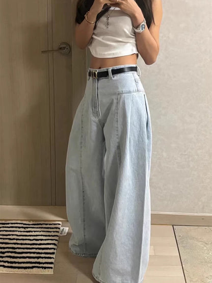 Yüksek Bel Geniş Paça Pantolon geniş paça