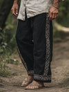 Erkek Keten Vintage Pantolon