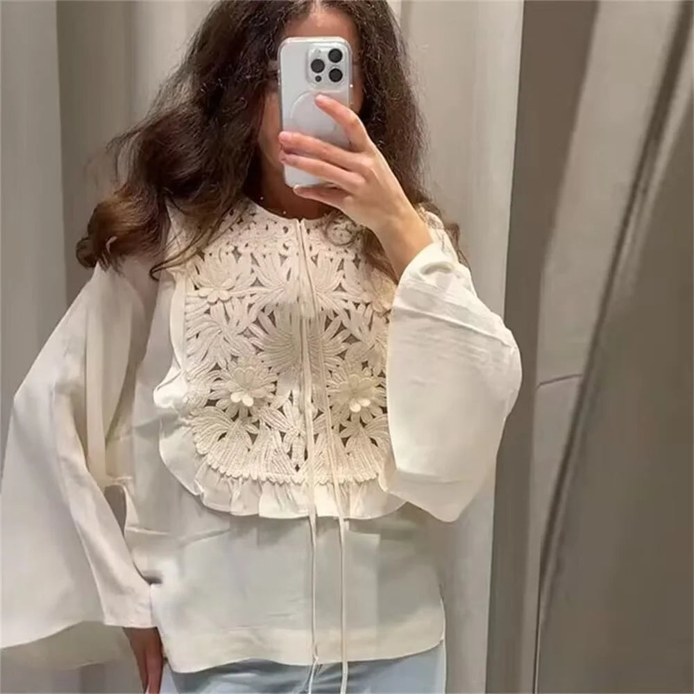 Kadın Yuvarlak yaka Bağcıklı Çiçek desenli Etekli İkili Takım