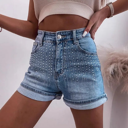 Kadın Denim Yüksek Bel Vücuda Oturan Vintage Günlük Pantolon
