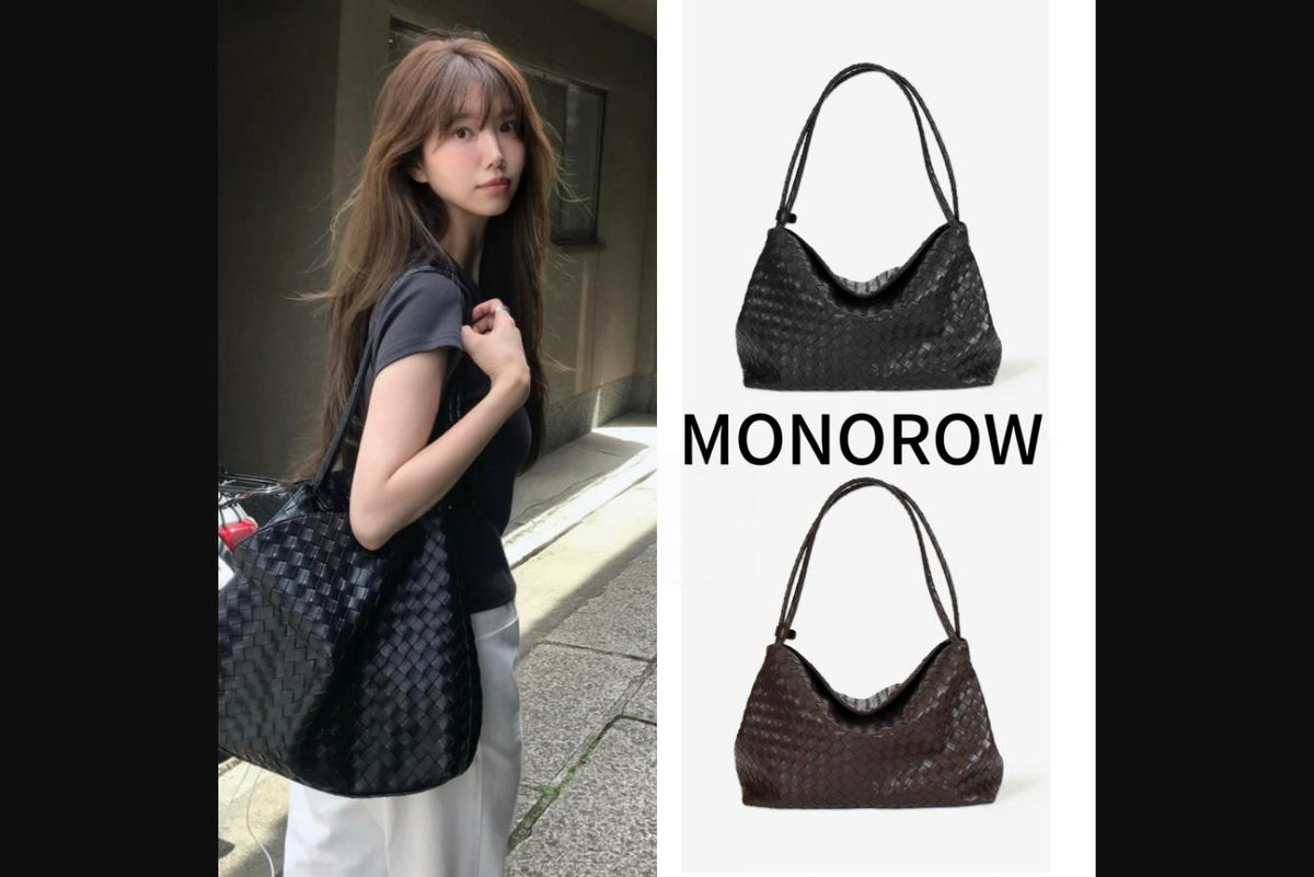 Monorow Korean Original Large Capacity Woven Handbag/Shoulder Bag/Underarm Bag