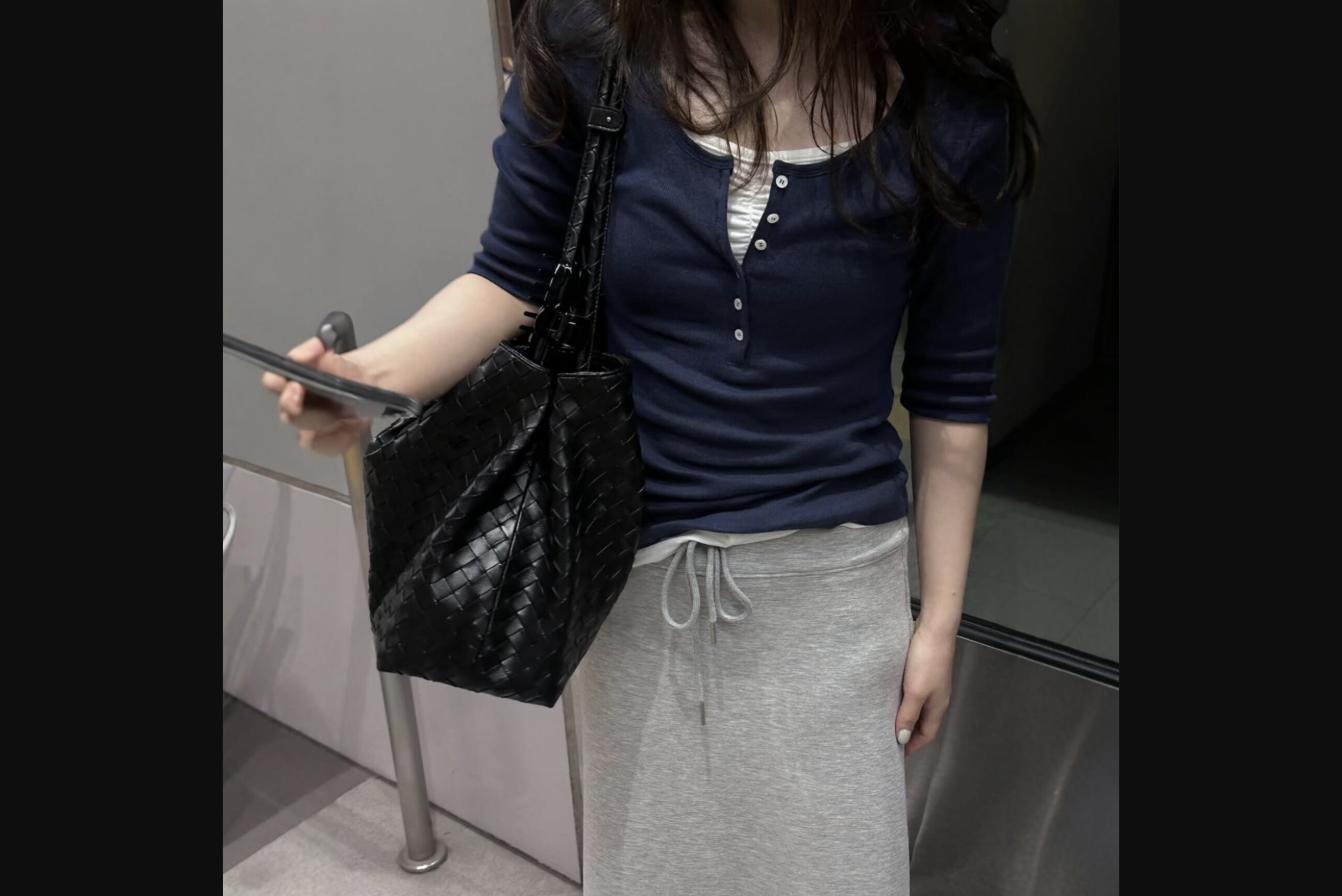 Monorow Korean Original Large Capacity Woven Handbag/Shoulder Bag/Underarm Bag